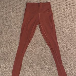 burnt orange lulu aligns